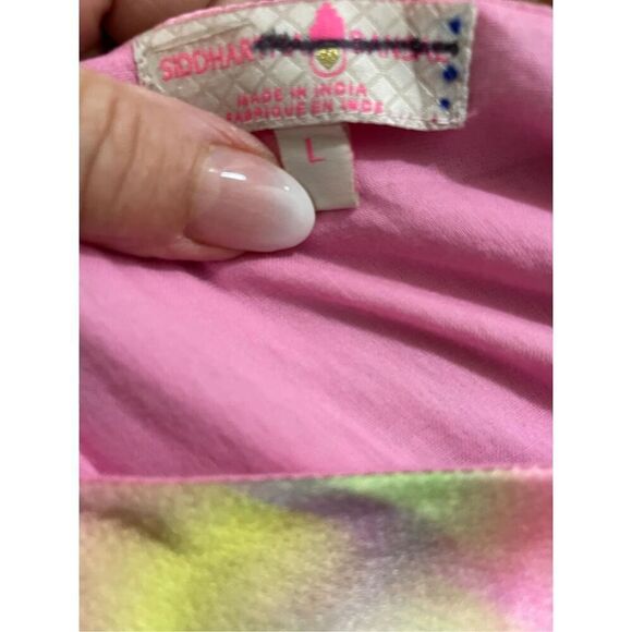 New Siddhartha Bansal Flounce Beaded Maxi Dress Size L - Picture 9 of 10